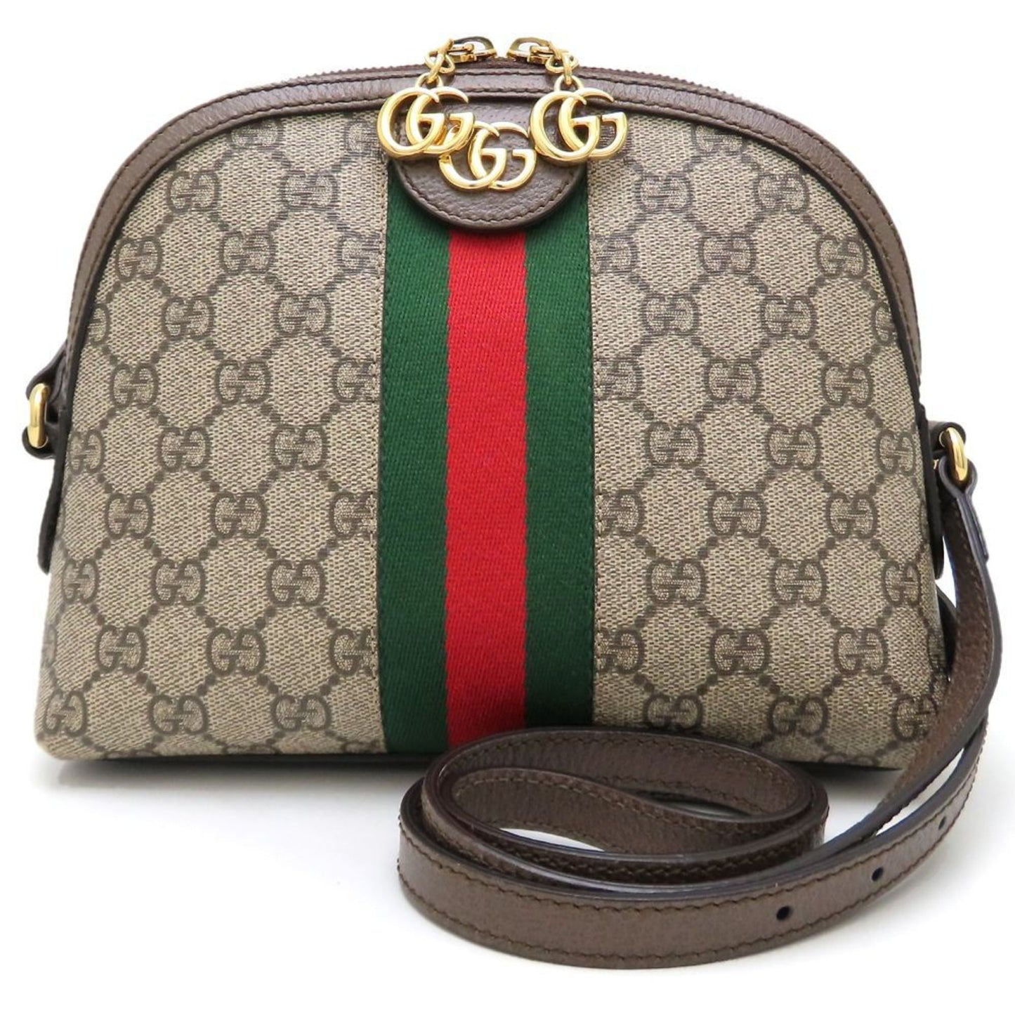 Gucci Beige Gg Supreme Leather Shoulder Bag