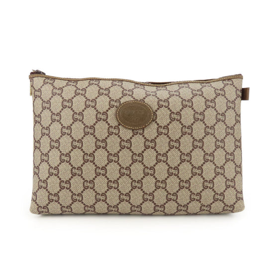 Gucci Beige Gg Plus Clutch Bag Pouch