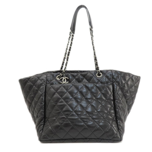 Chanel Black Leather Tote Bag