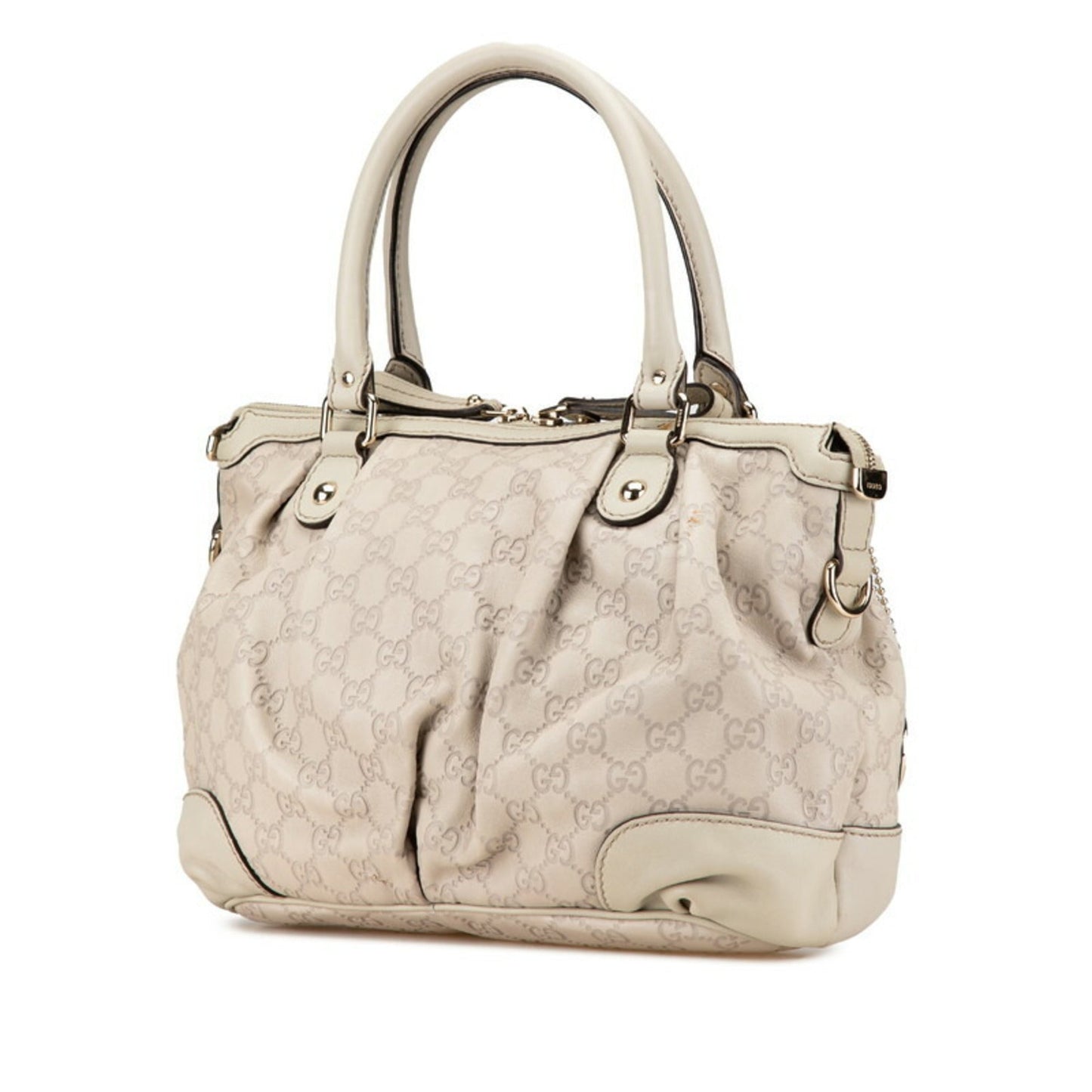 Gucci Ivory White Leather Handbag Shoulder Bag
