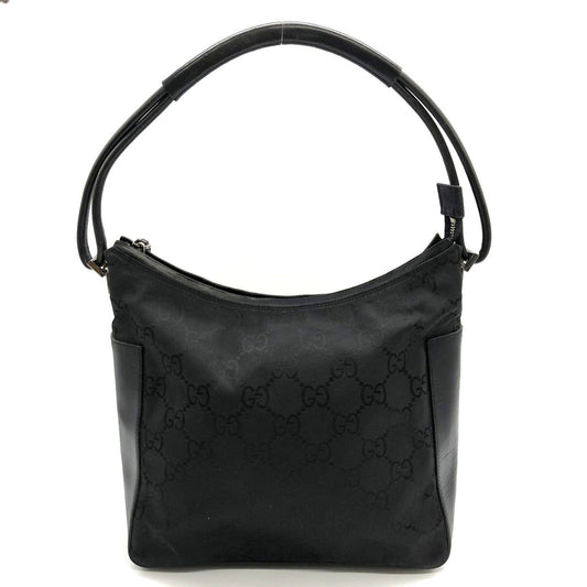 Gucci Black Nylon Leather Shoulder Bag