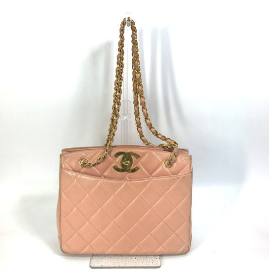Chanel Pink Leather Shoulder Bag Tote Bag