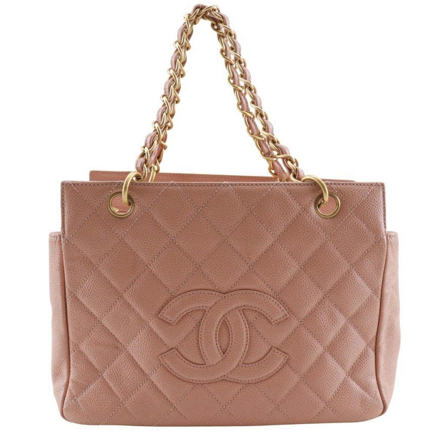 Chanel Matelasse Pink Grained Calfskin Tote Bag