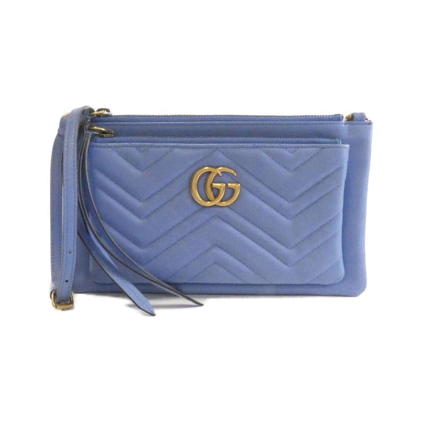 Gucci Light Blue Leather Shoulder Bag