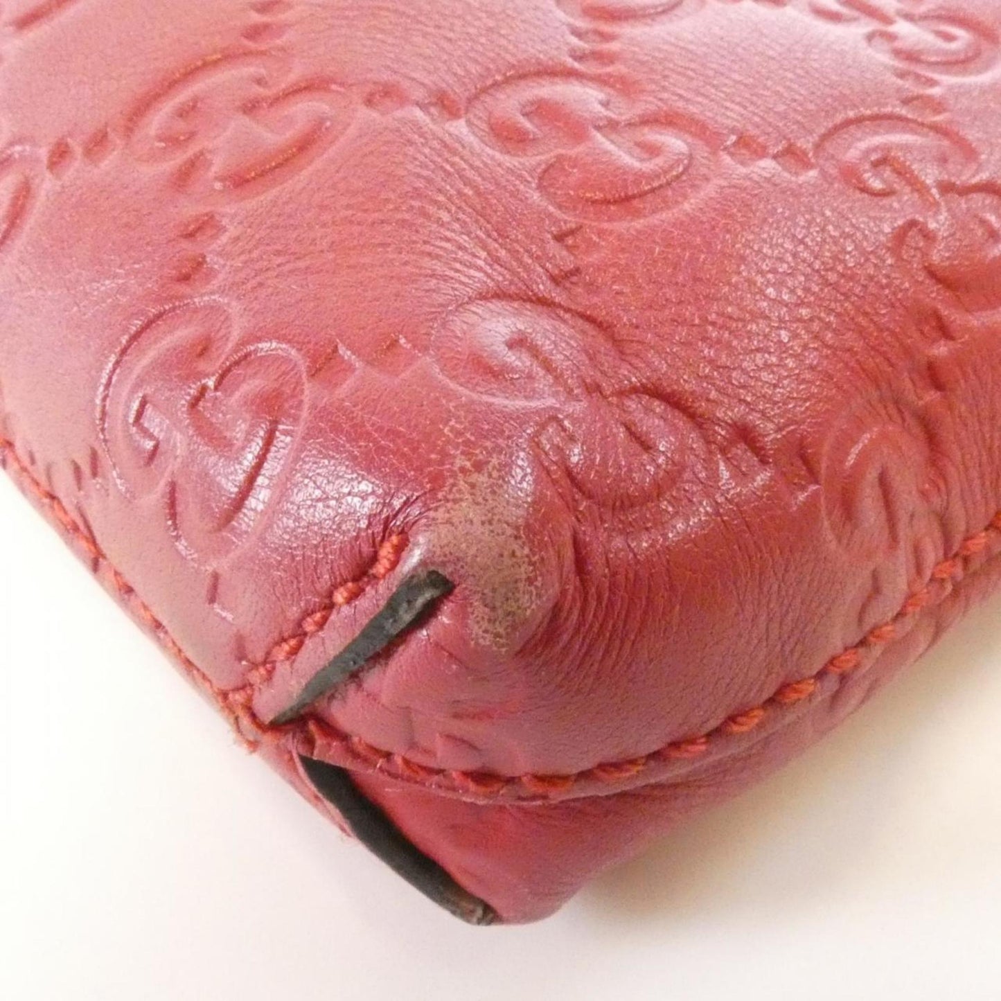 Gucci Red Color Leather Handbag