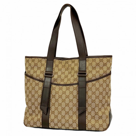 Gucci Brown Canvas Tote Bag