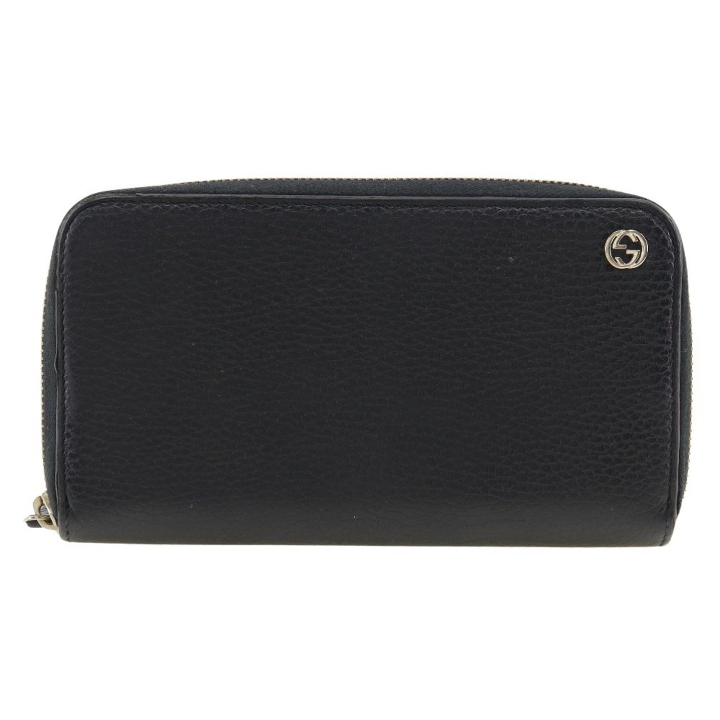 Gucci Black Leather Long Wallet (Bi-Fold)
