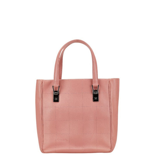 Chanel Chocolate Bar Pink Grained Calfskin Tote Bag