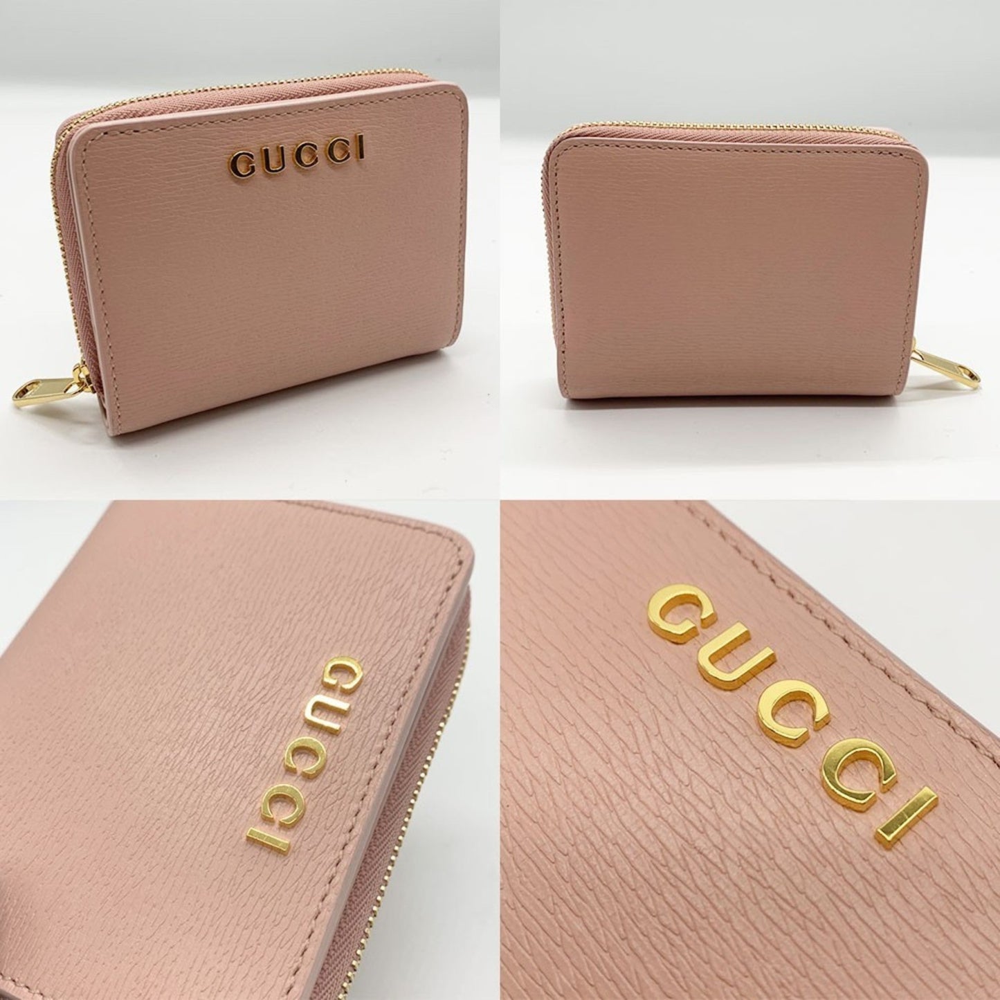 Gucci Light Pink Leather Coin Purse/Coin Case