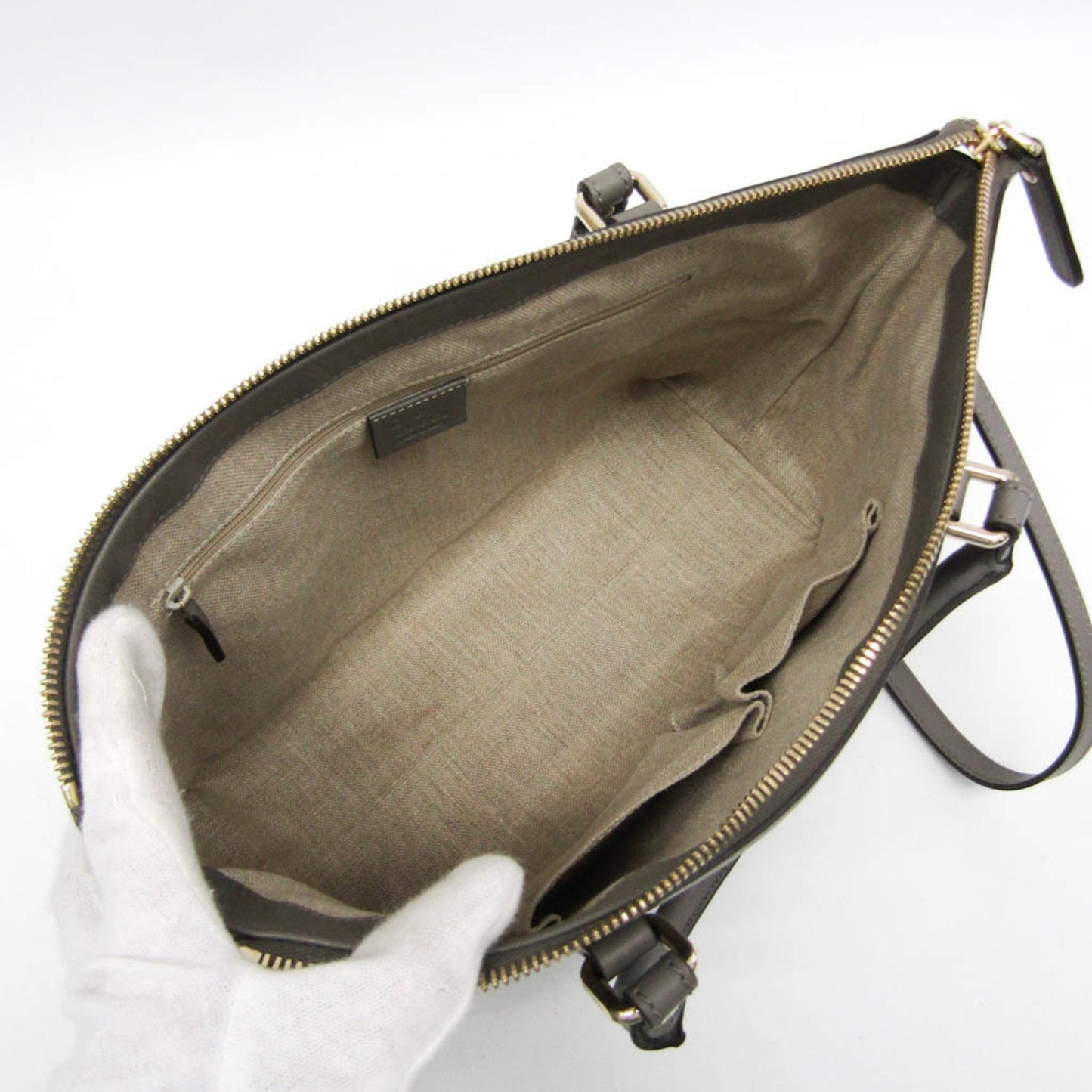 Gucci Microguccissima Gray Leather Handbag Shoulder Bag