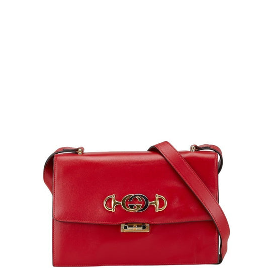 Gucci Red Color Leather Shoulder Bag
