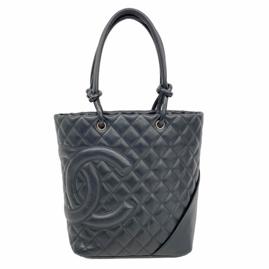 Chanel Black Leather Tote Bag