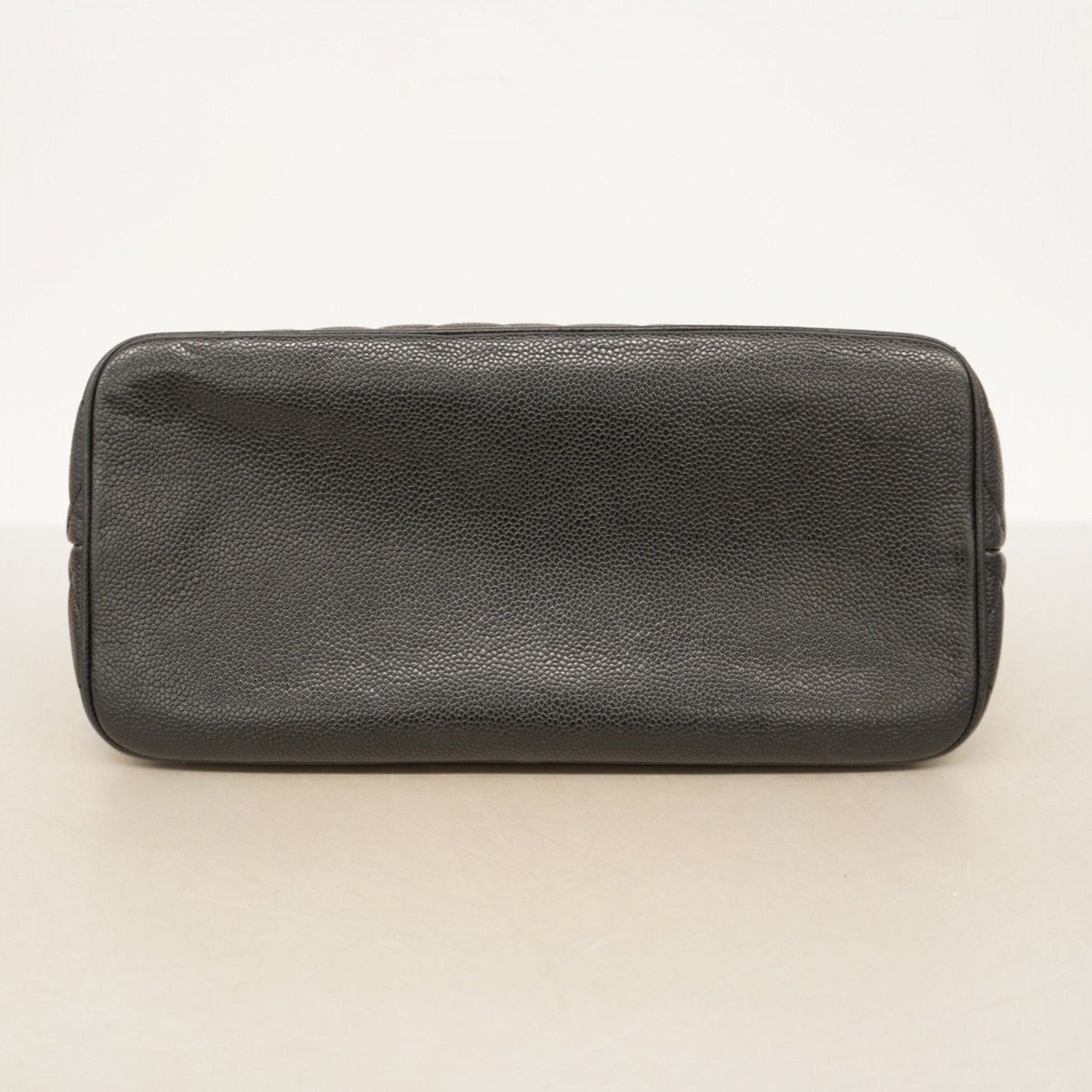 Chanel Black Grained Calfskin Tote Bag