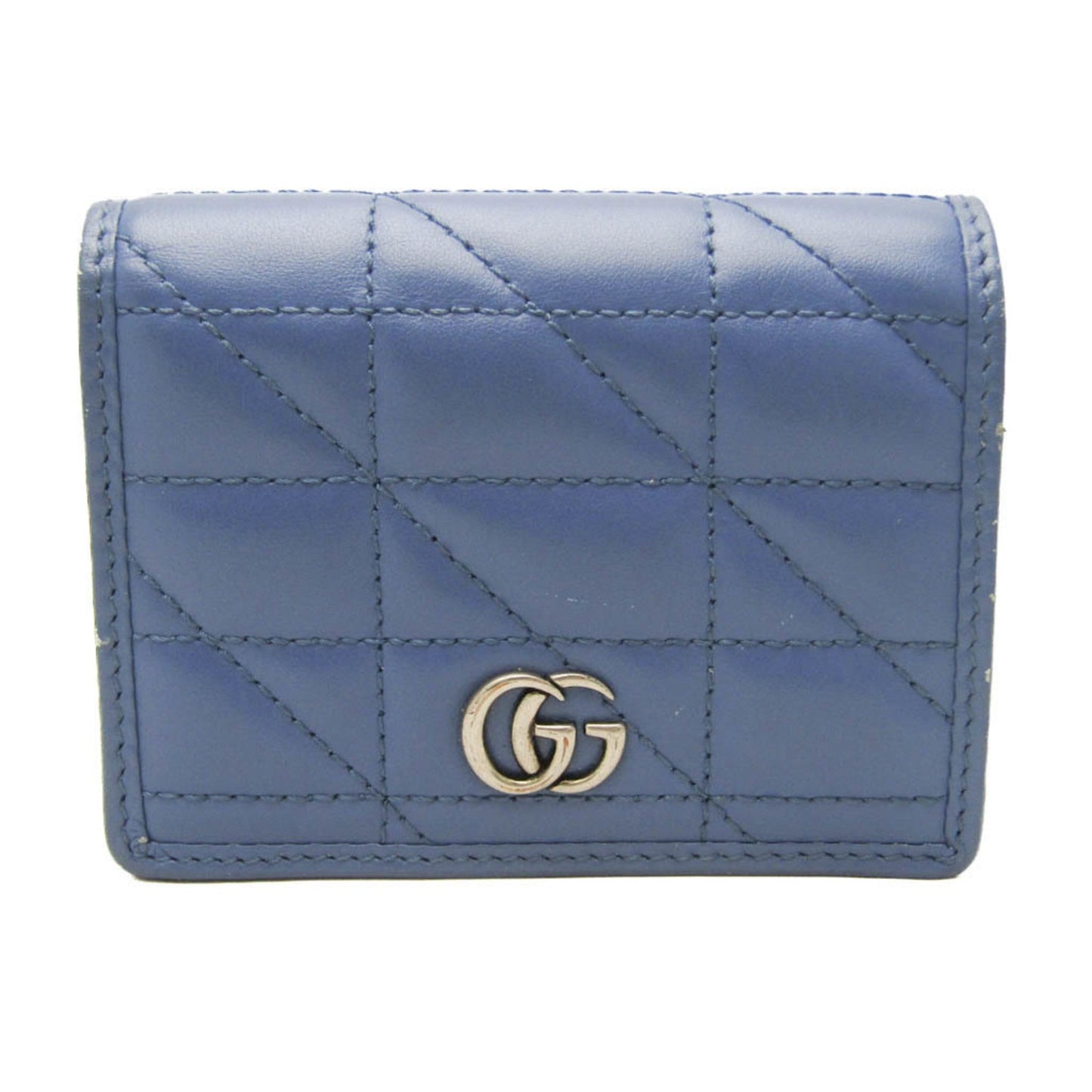 Gucci Blue Leather Wallet (Bi-Fold)