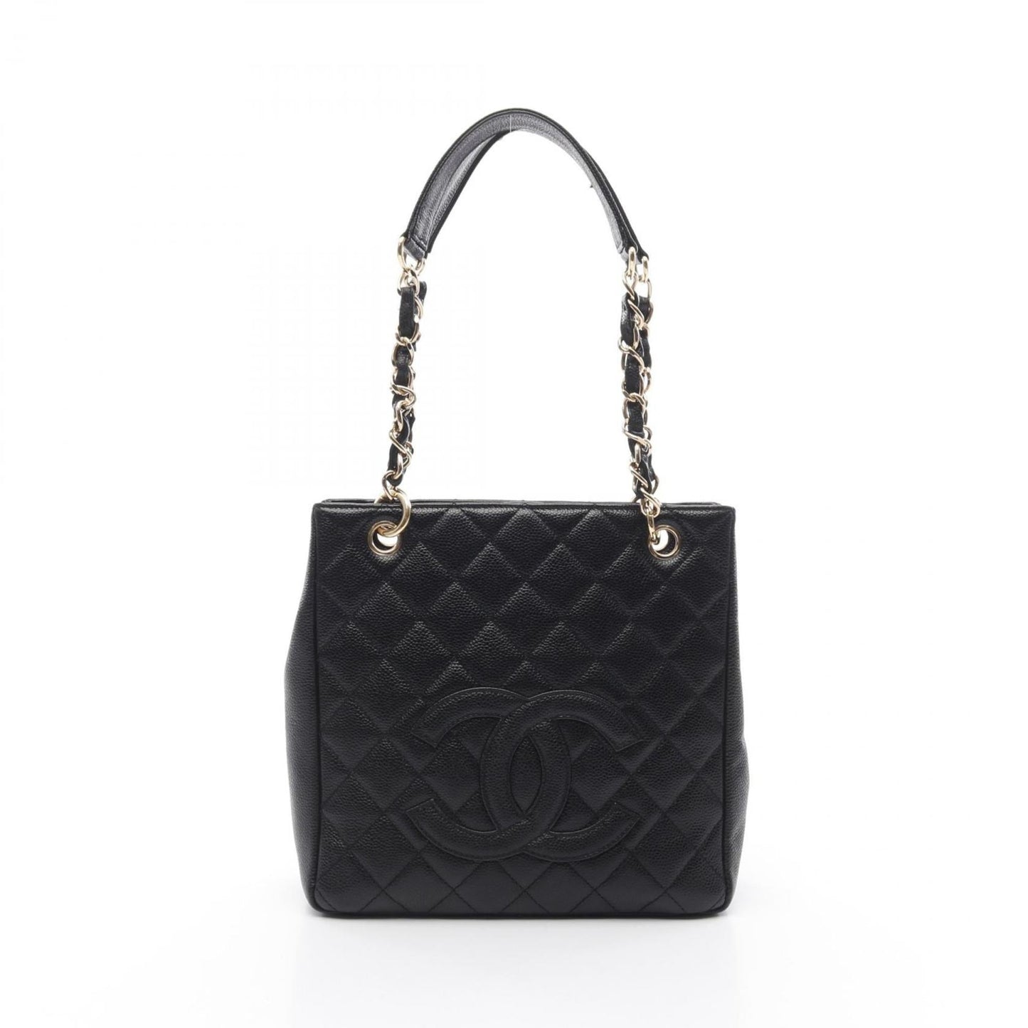 Chanel Black Leather Tote Bag
