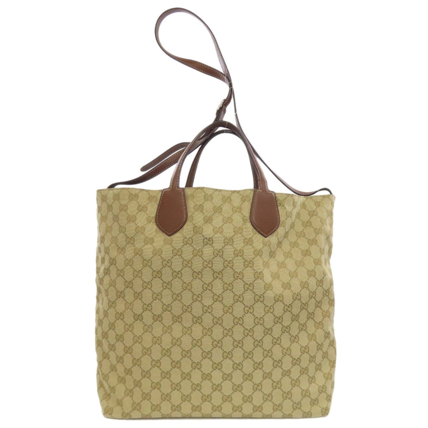 Gucci Brown Canvas Tote Bag