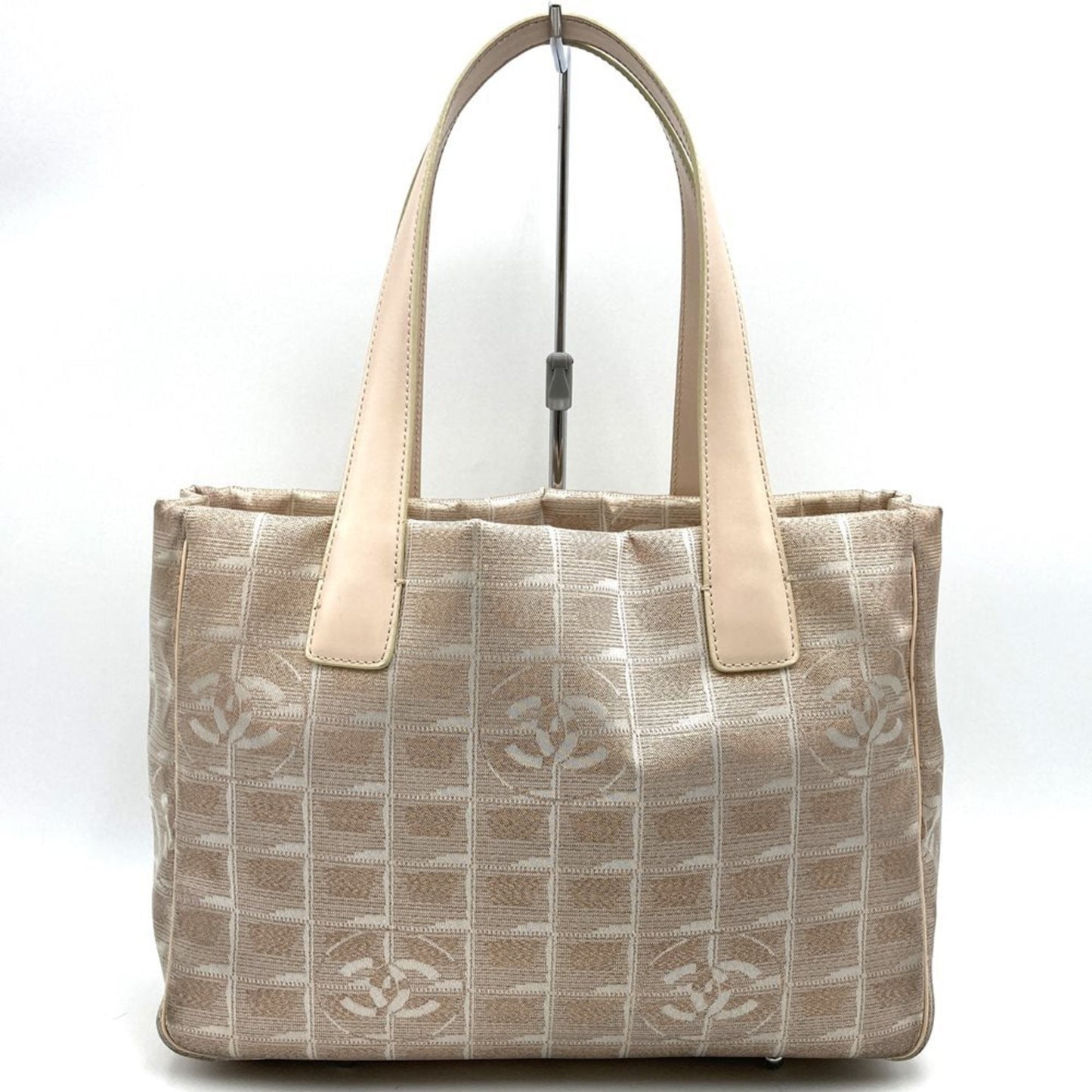 Chanel New Travel Line Pink Nylon Handbag Tote Bag