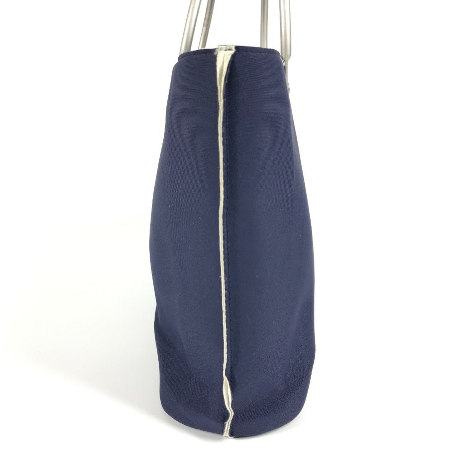 Chanel Navy Polyamide Handbag Tote Bag