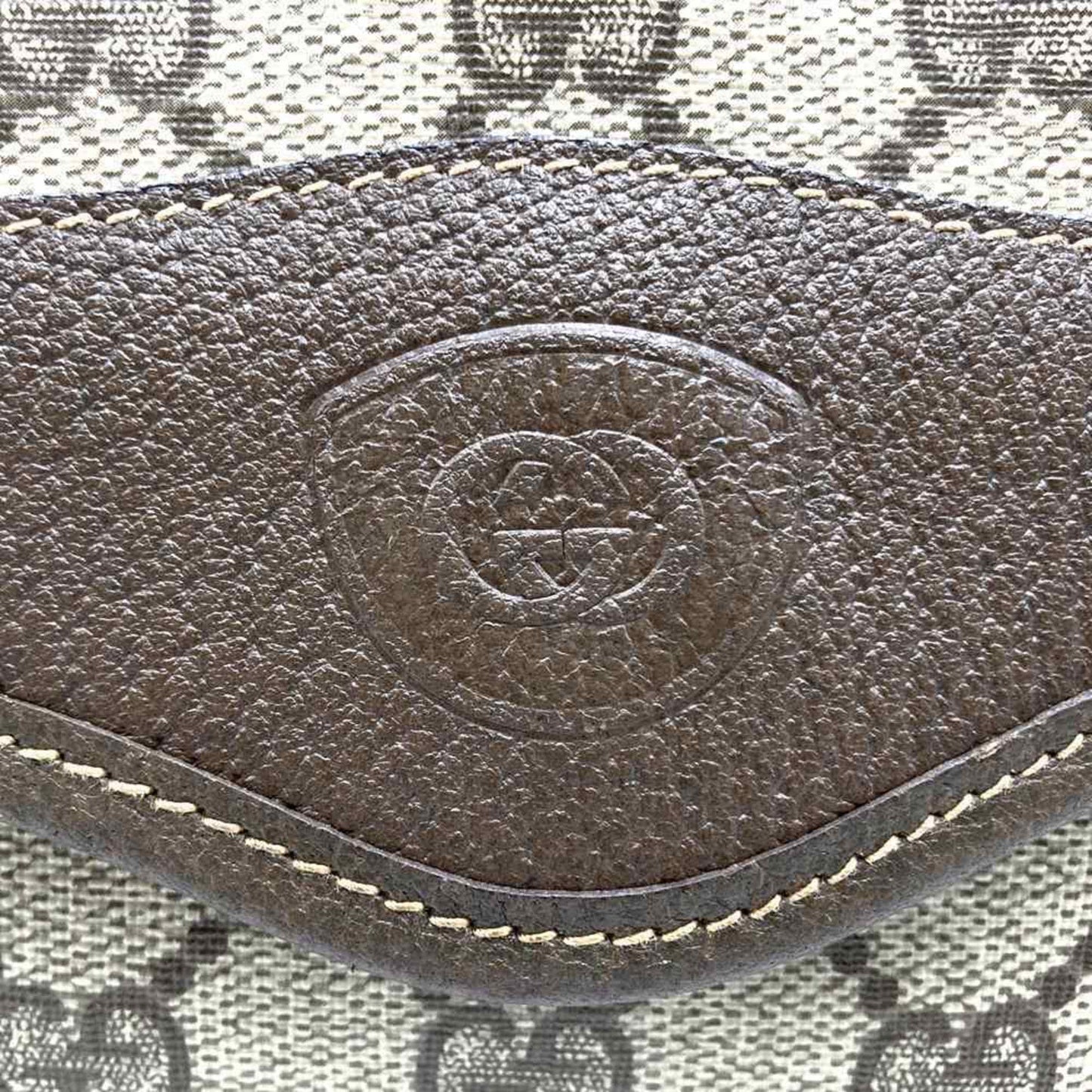Gucci Brown Gg Supreme Leather Shoulder Bag