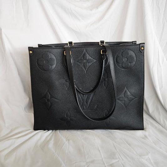 Louis Vuitton Black Monogram Empriente Leather On The Go GM Bag