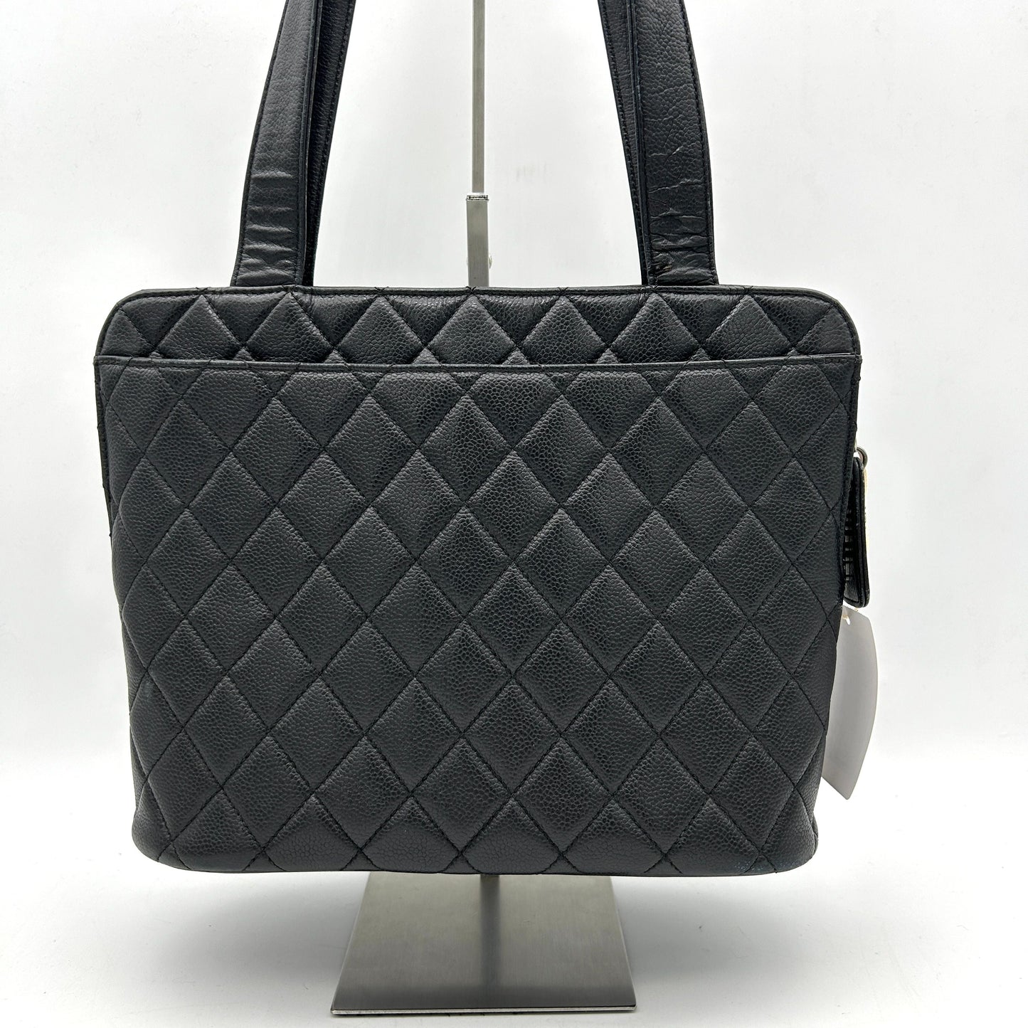 CHANEL Brown Lambskin Large Tote With Coco Mark Enamel WD332310