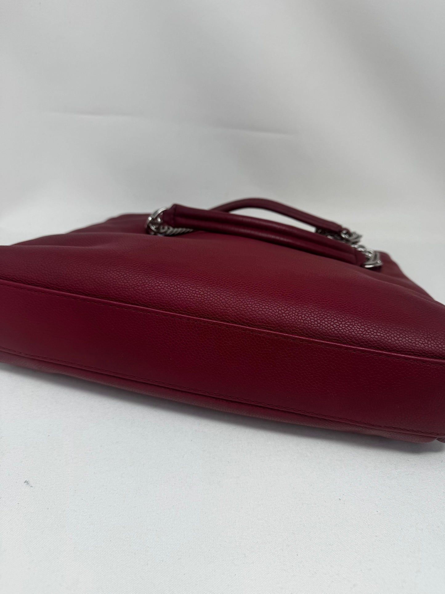 Chanel Caviar Leather Timeless CC Pleated Large Tote BJ1-10