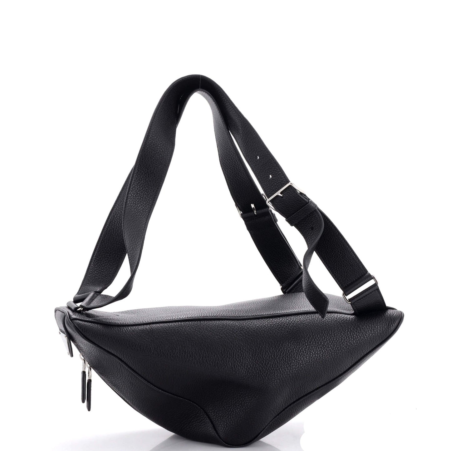 Triangle Zip Backpack Leather