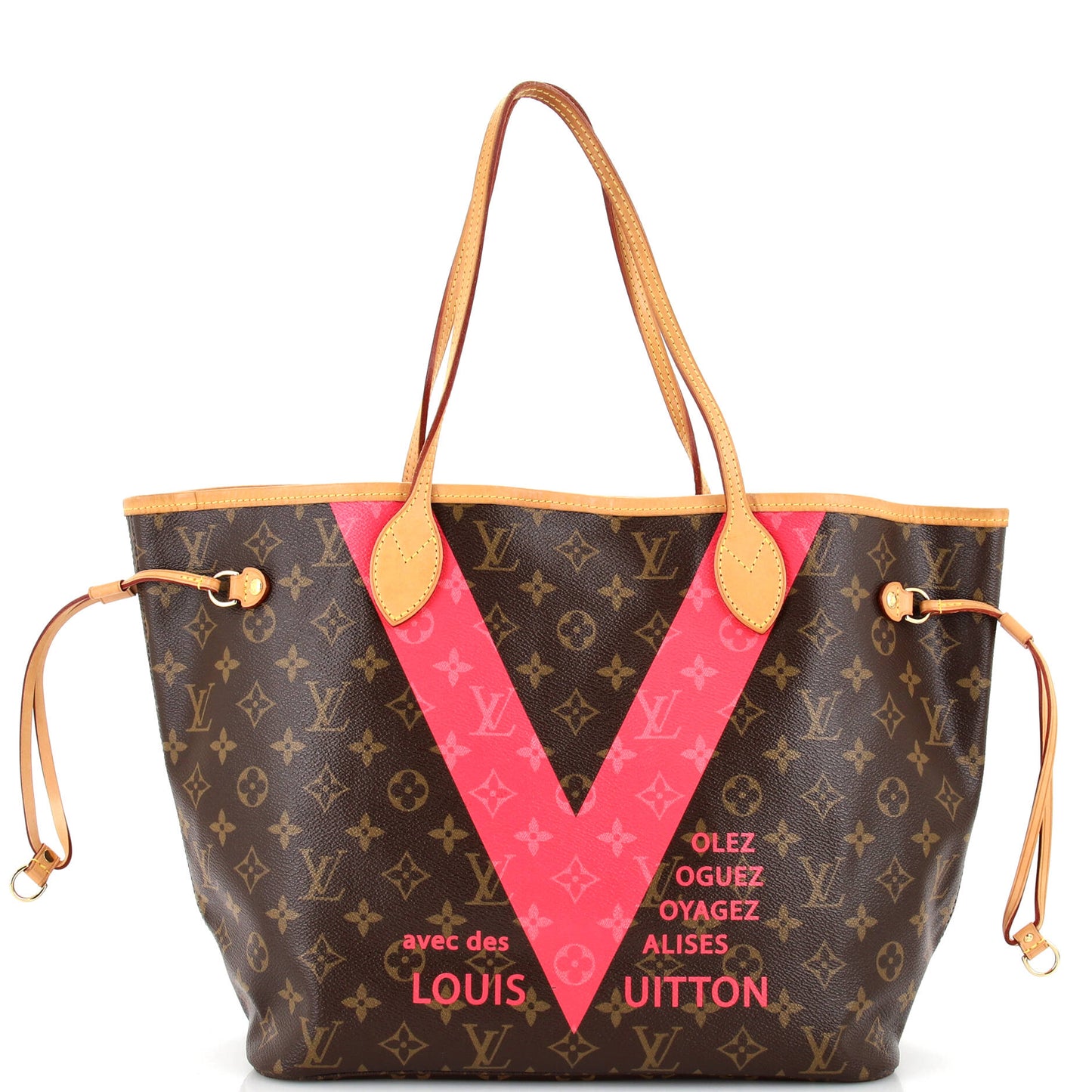 Neverfull NM Tote Limited Edition Cities V Monogram Canvas MM
