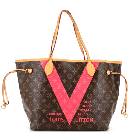 Neverfull NM Tote Limited Edition Cities V Monogram Canvas MM