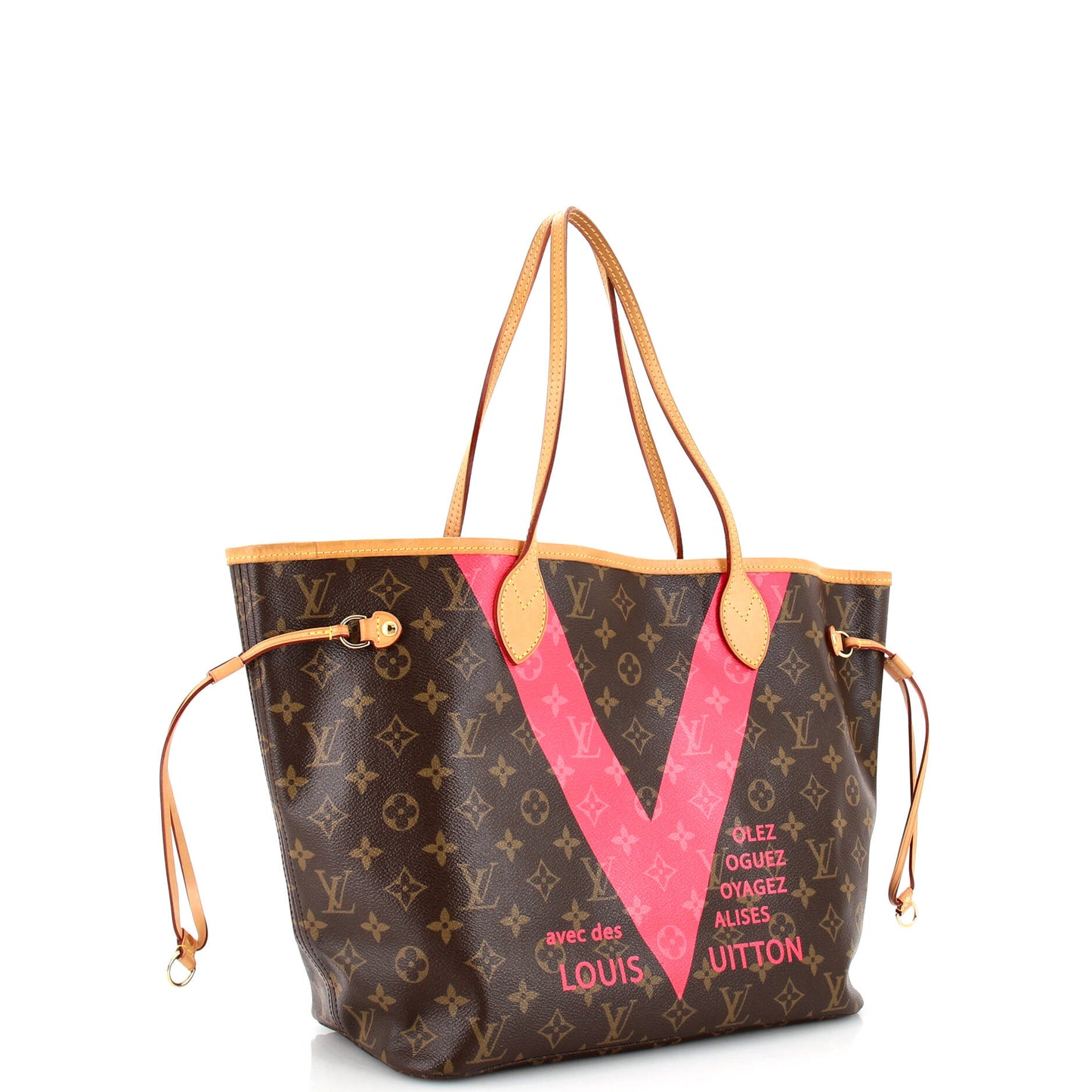 Neverfull NM Tote Limited Edition Cities V Monogram Canvas MM
