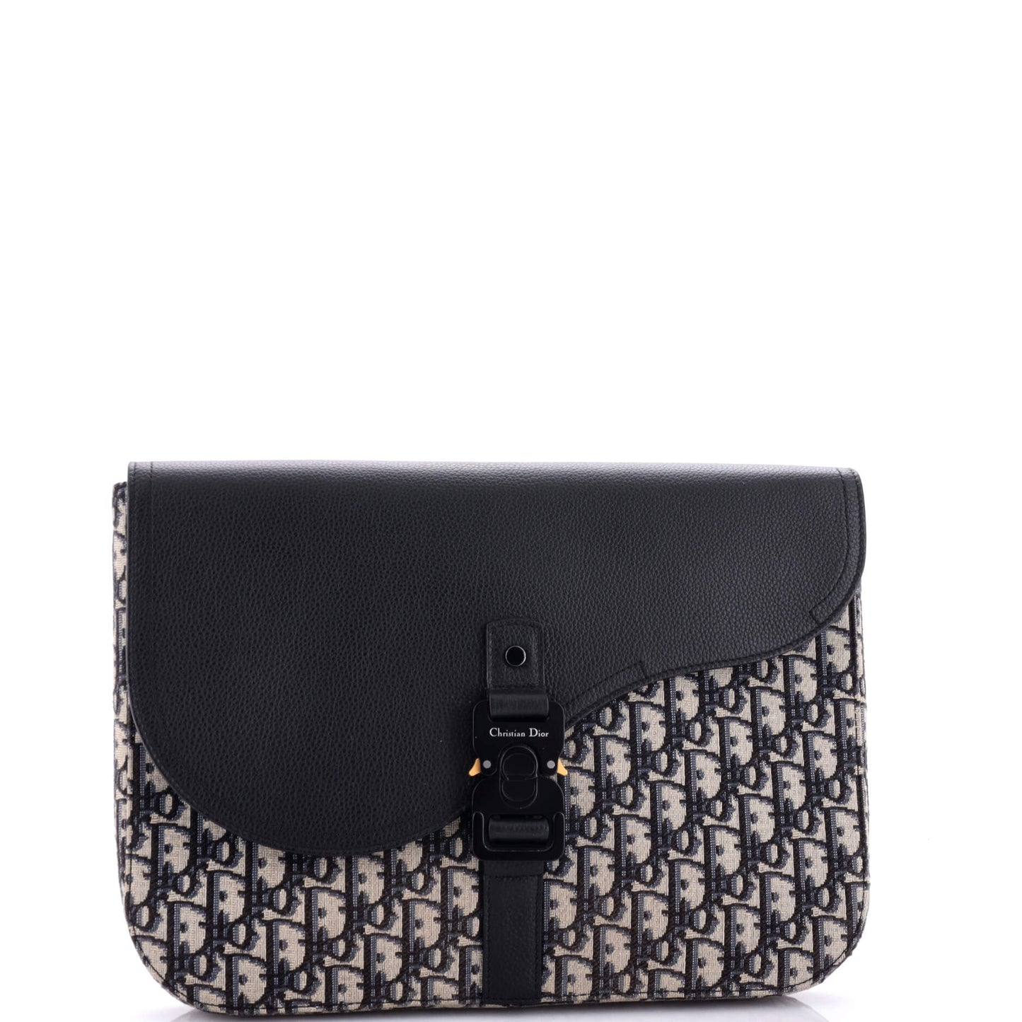 Saddle A4 Clutch Oblique Canvas and Leather