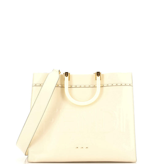 Sunshine Shopper Tote Studded Leather Medium