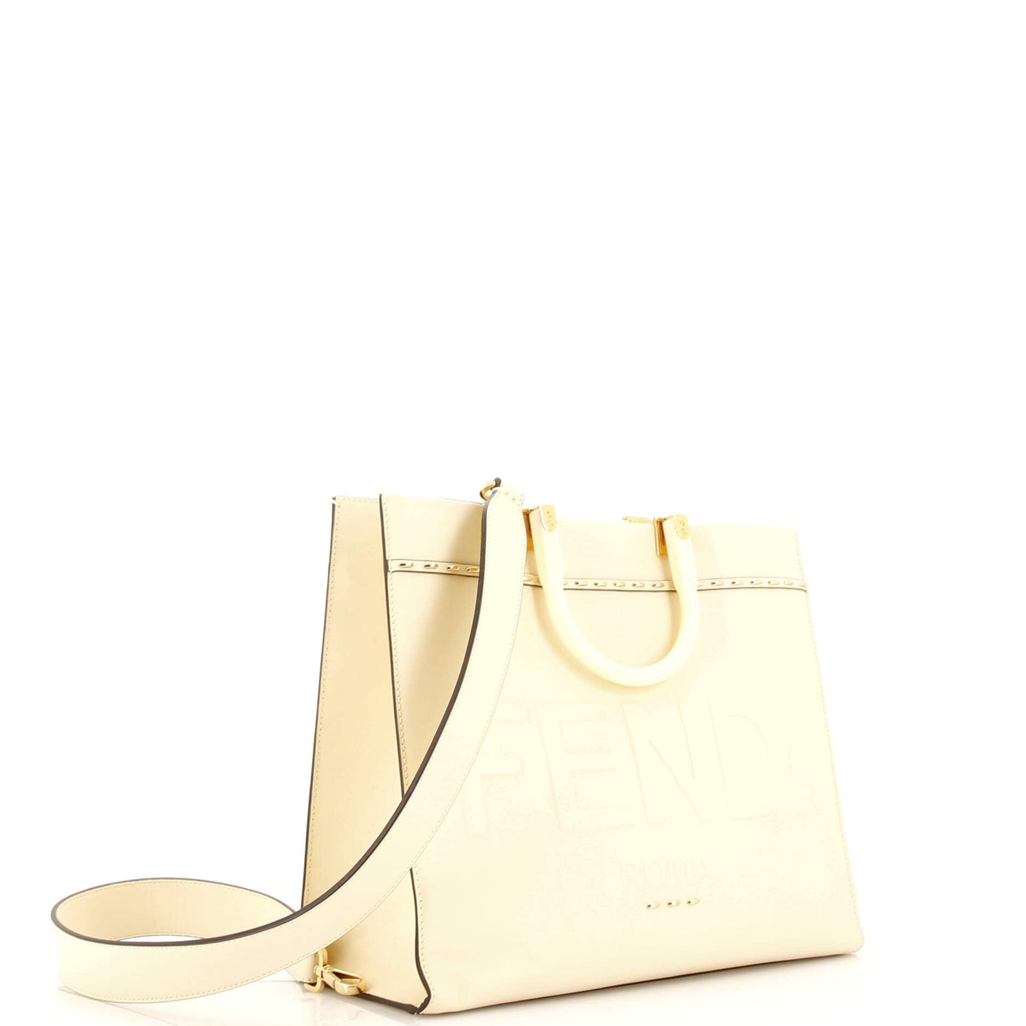Sunshine Shopper Tote Studded Leather Medium