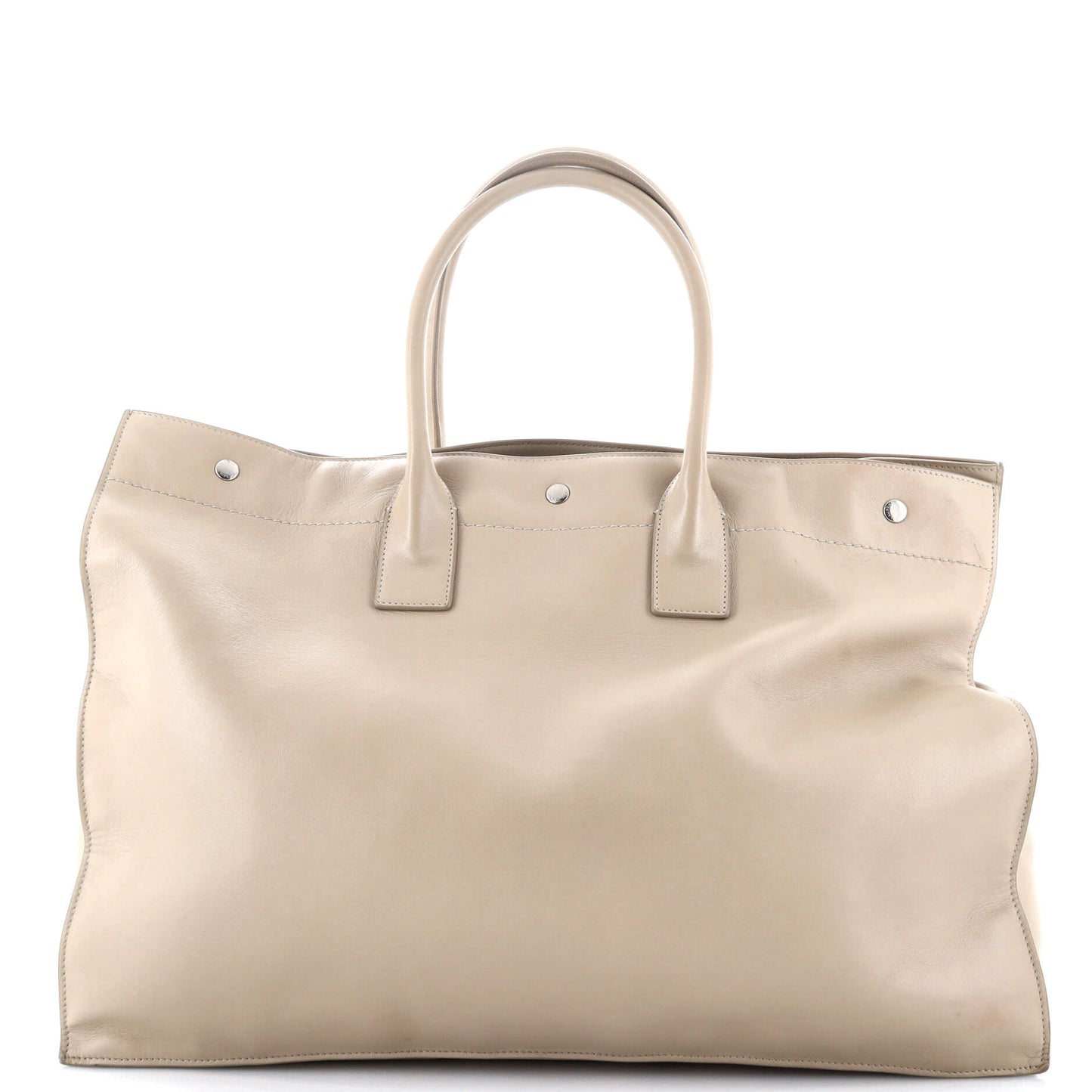 Rive Gauche Shopper Tote Embossed Leather Large