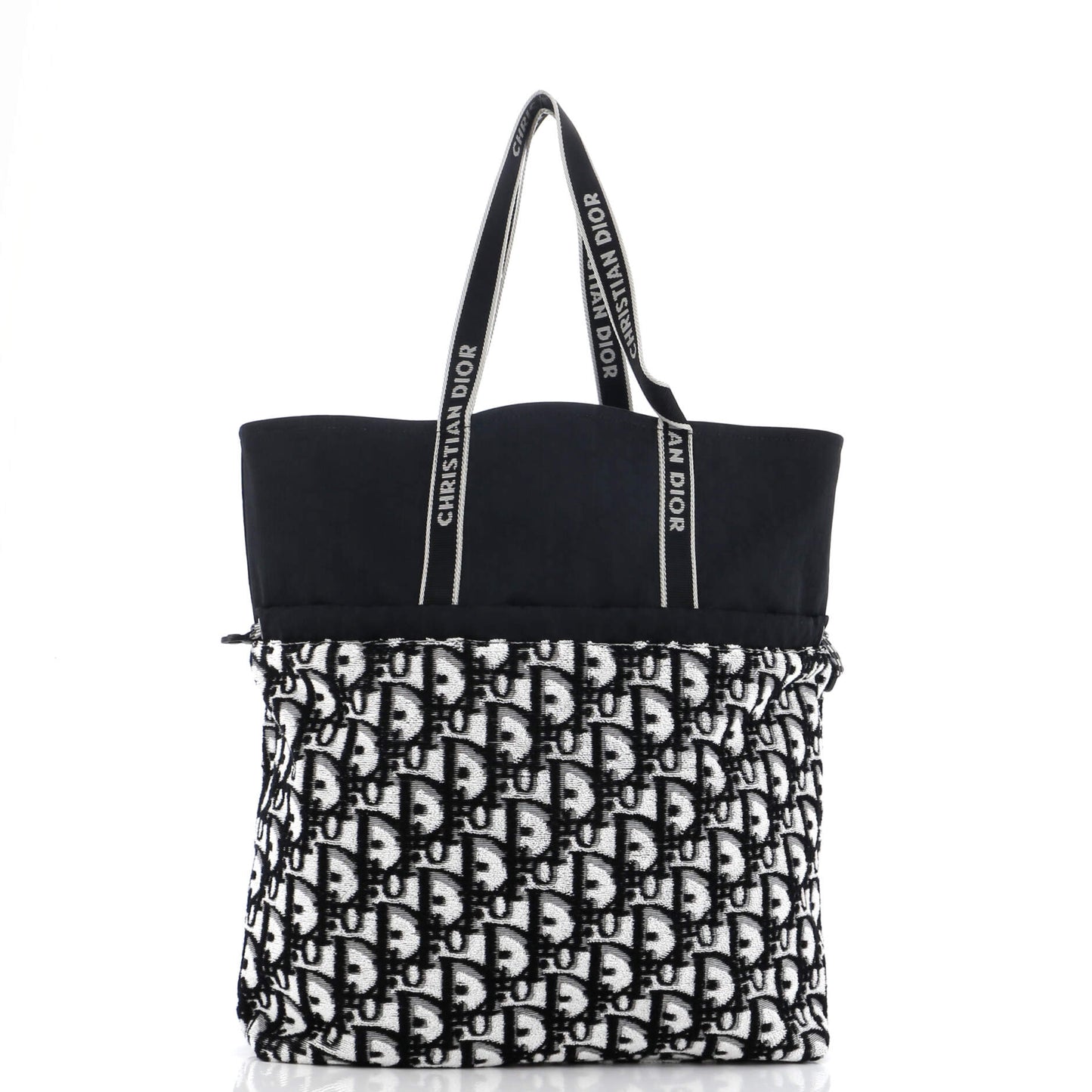 Reversible Tote Oblique Terry Cotton and Oblique Technical Nylon