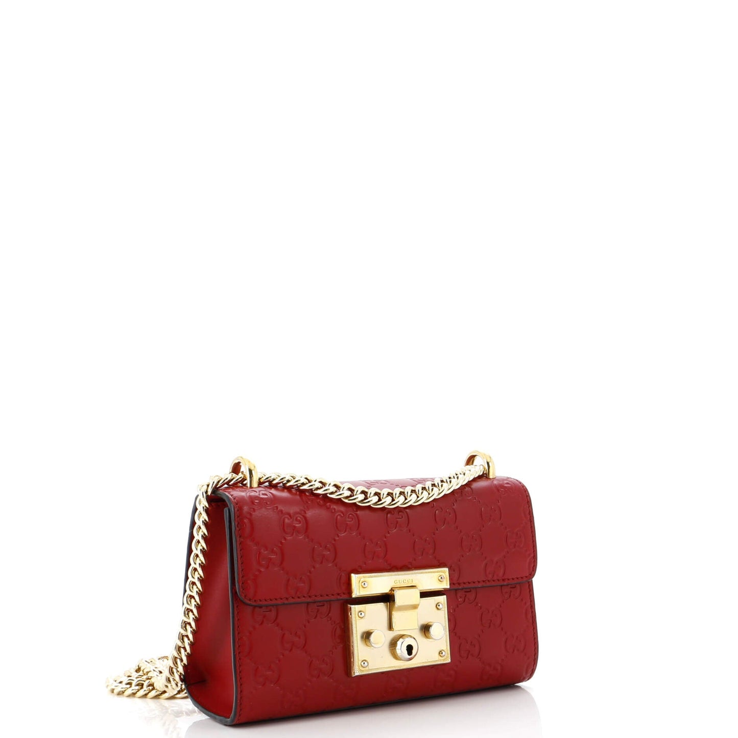 Padlock Shoulder Bag Guccissima Leather Small