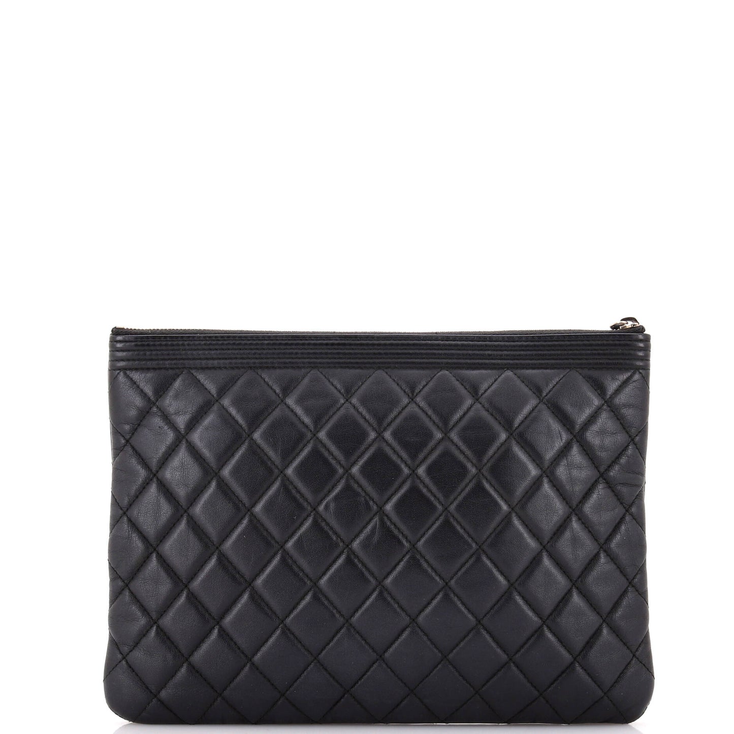 Boy O Case Clutch Quilted Lambskin Medium