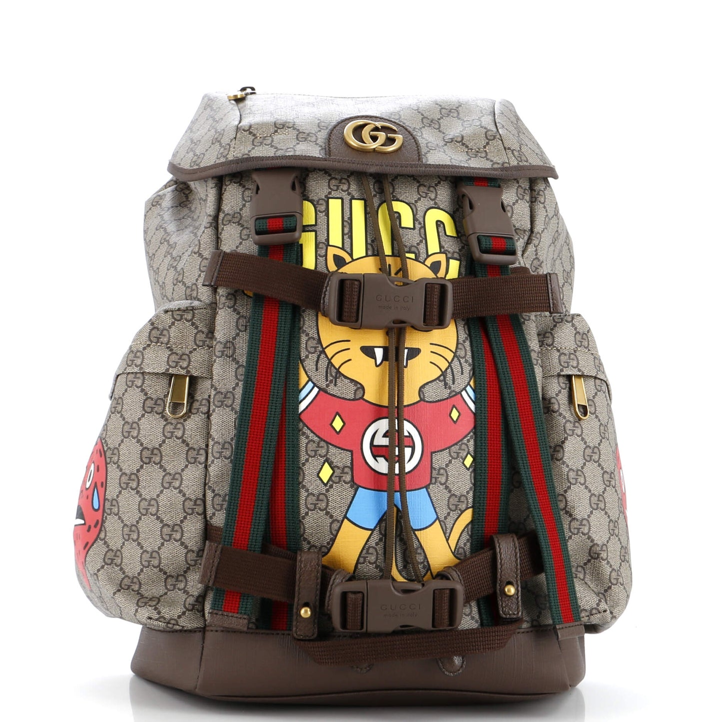 Skateboard Backpack Printed GG Coated Canvas