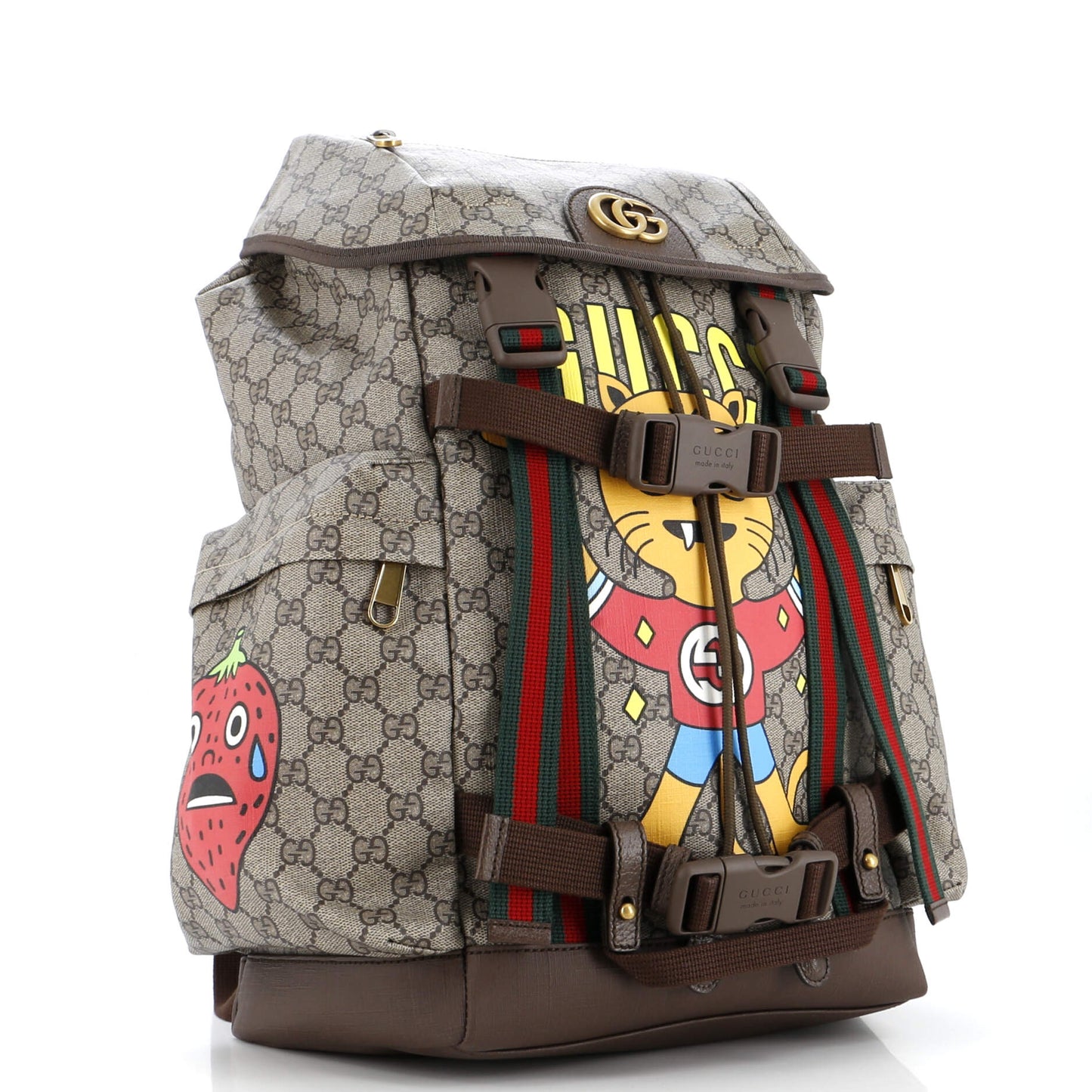 Skateboard Backpack Printed GG Coated Canvas