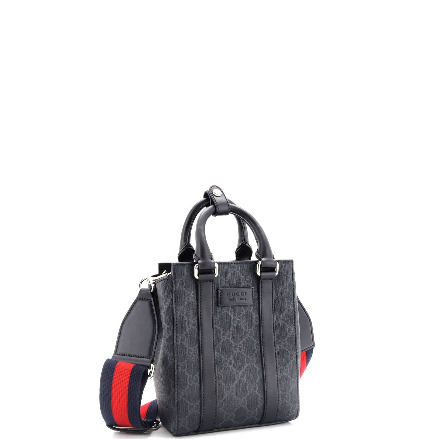 Convertible Web Open Tote GG Coated Canvas Mini