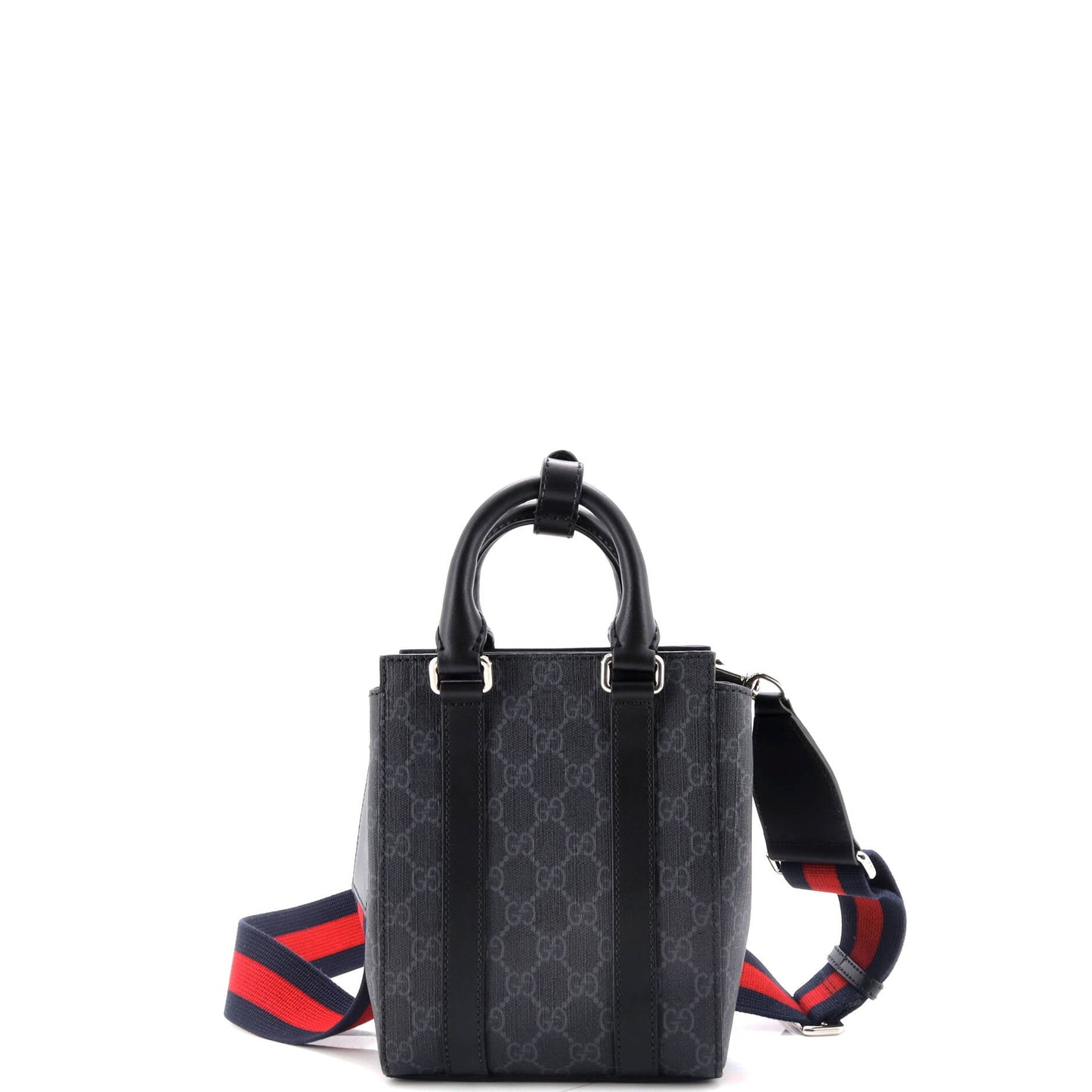 Convertible Web Open Tote GG Coated Canvas Mini