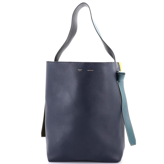 Twisted Cabas Tote Leather and Felt Small