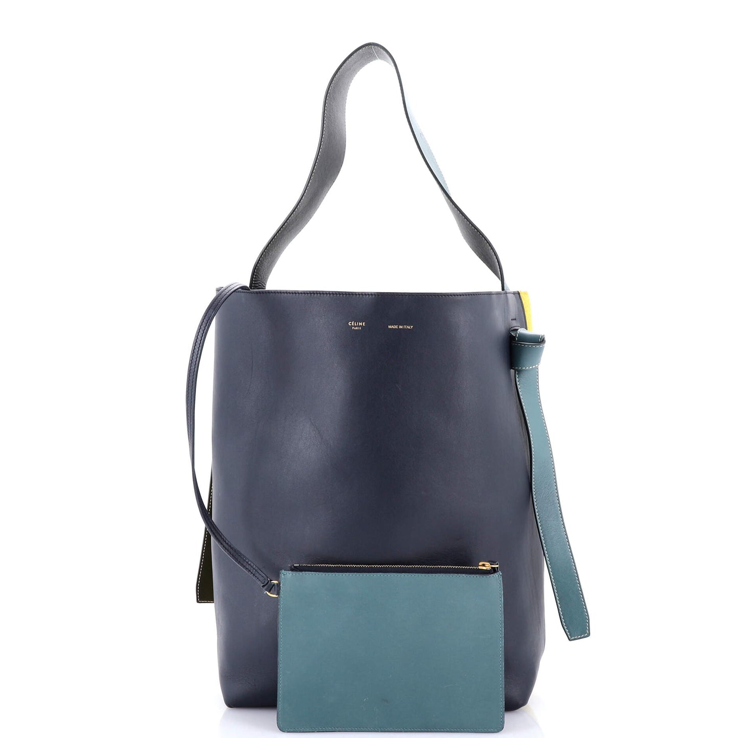 Twisted Cabas Tote Leather and Felt Small