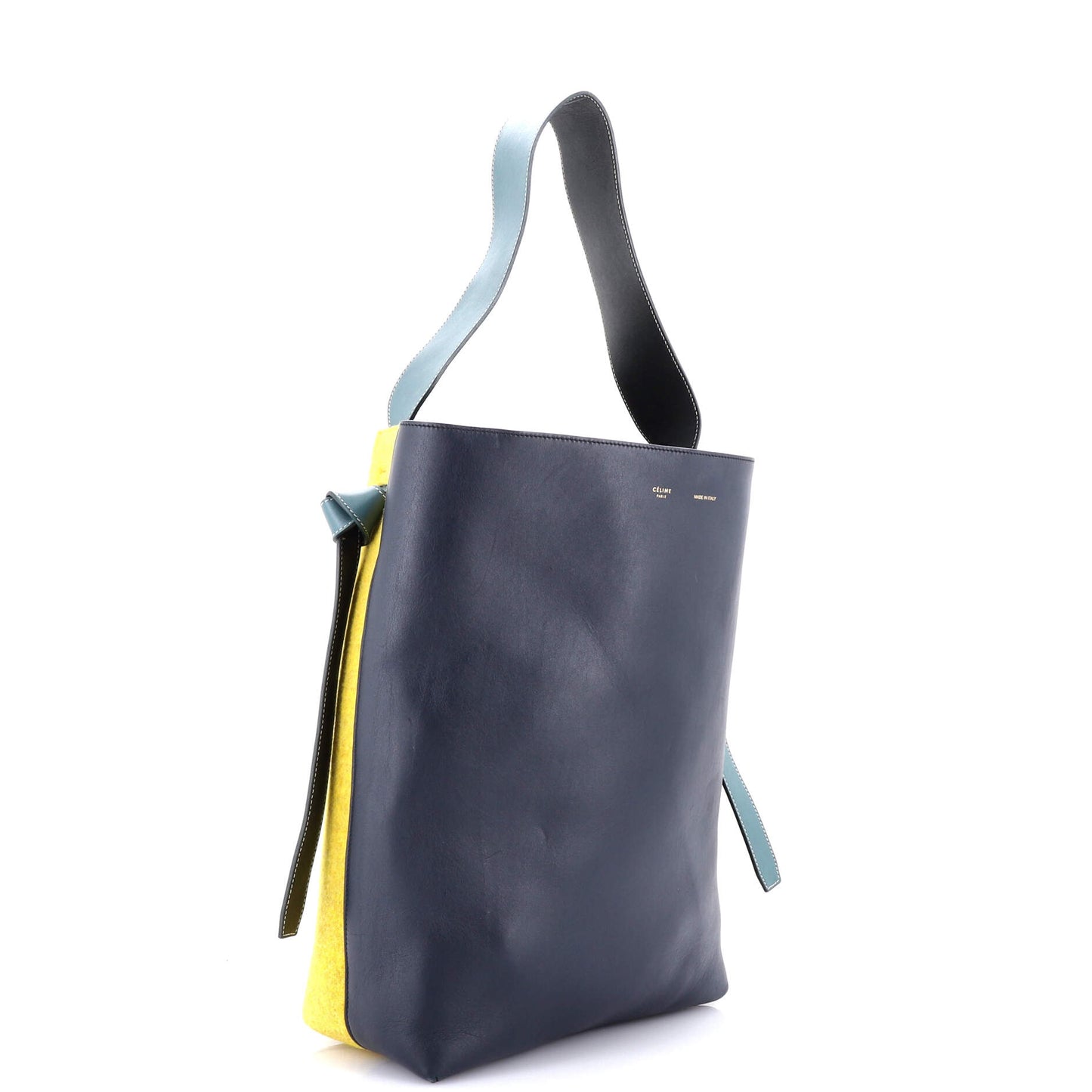 Twisted Cabas Tote Leather and Felt Small