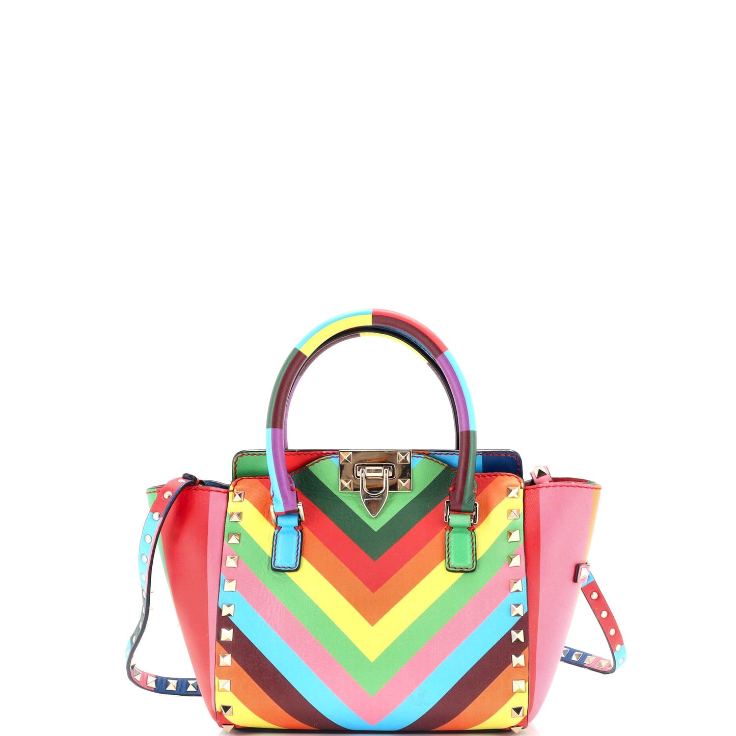 1973 Rockstud Tote Rigid Leather Mini