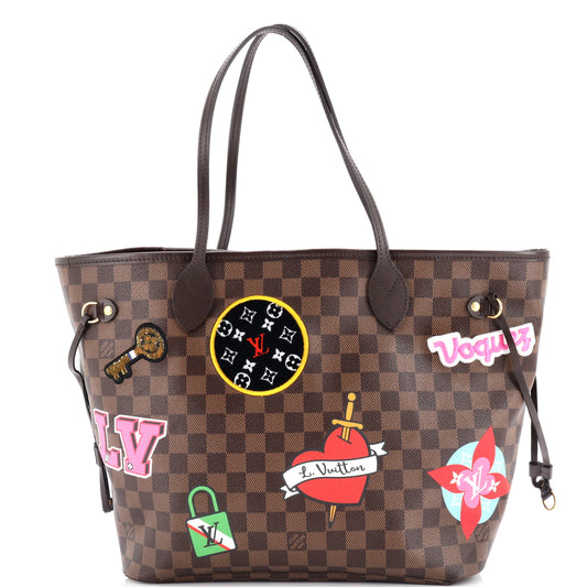 Neverfull NM Tote Limited Edition Patches Damier MM