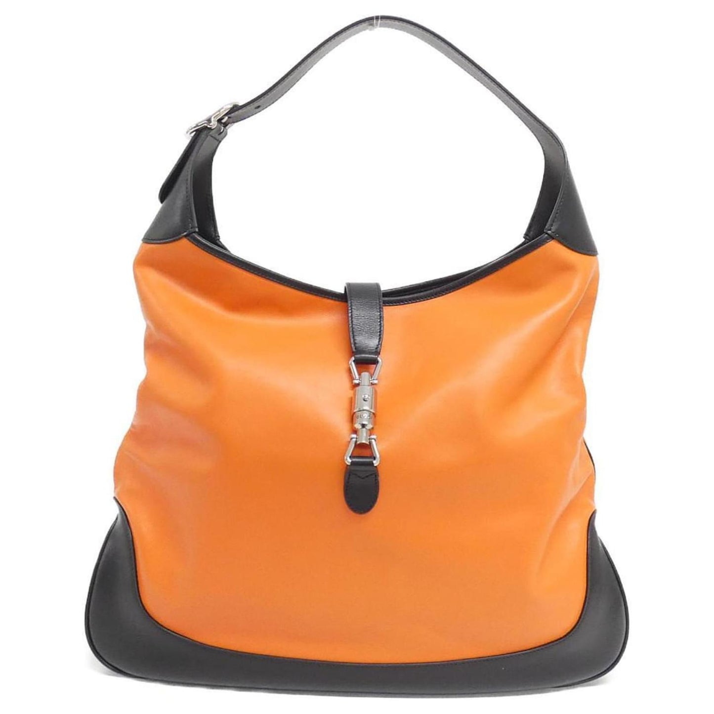 Gucci Jackie Original Shoulder Bag Leather Orange Leather Bag