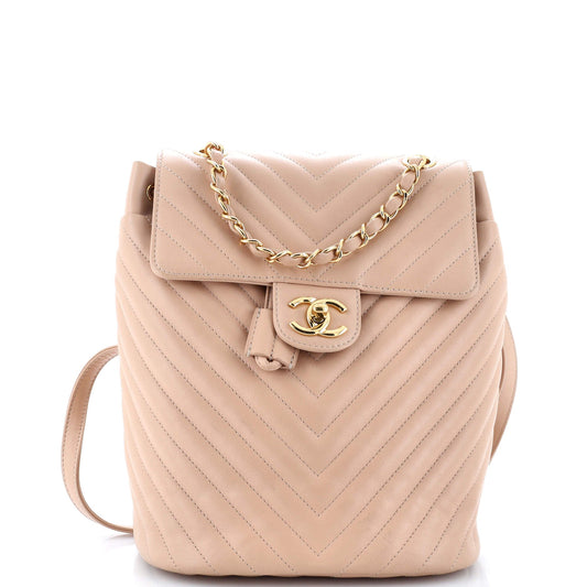 Urban Spirit Backpack Chevron Leather Small