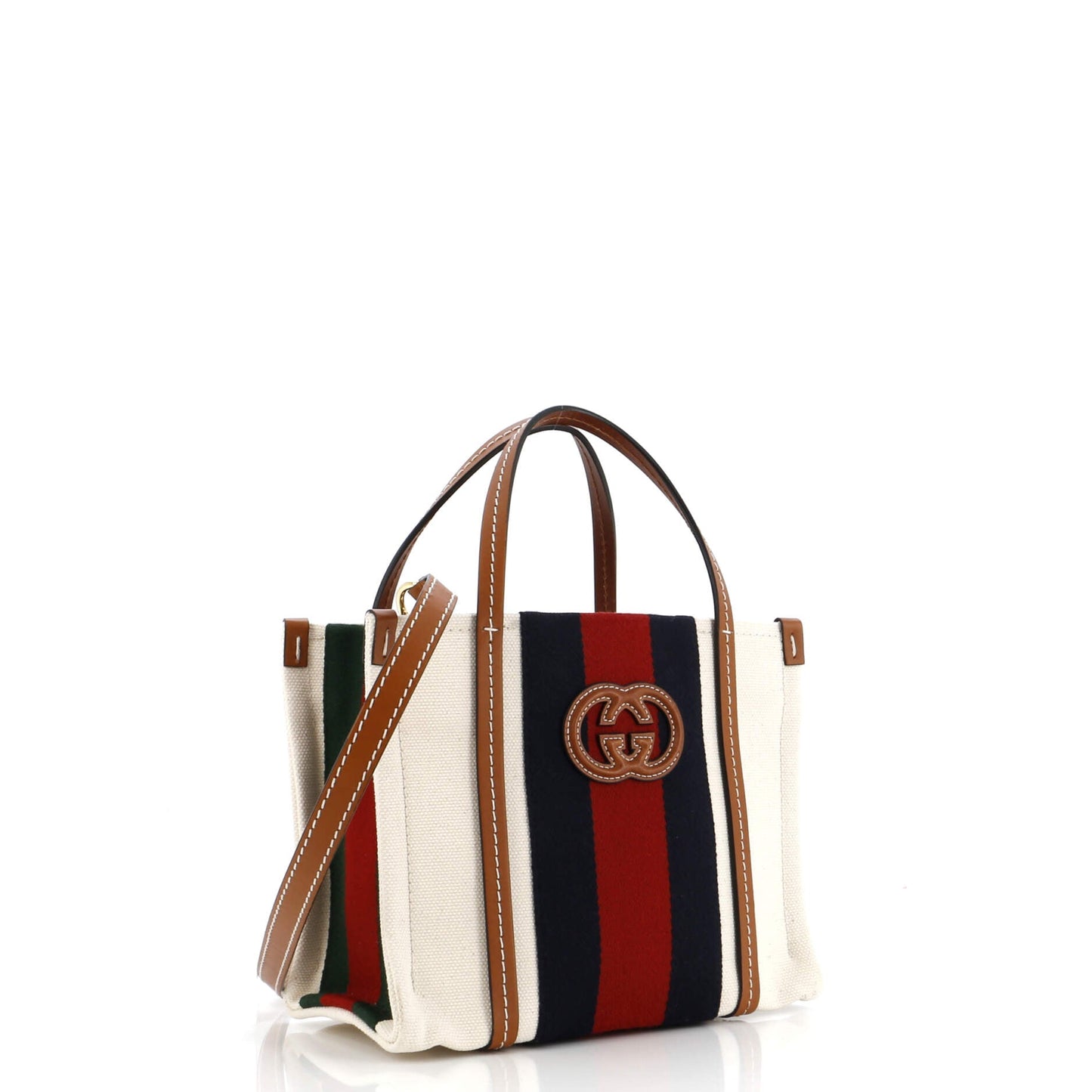 Interlocking G Web Tote Canvas Mini