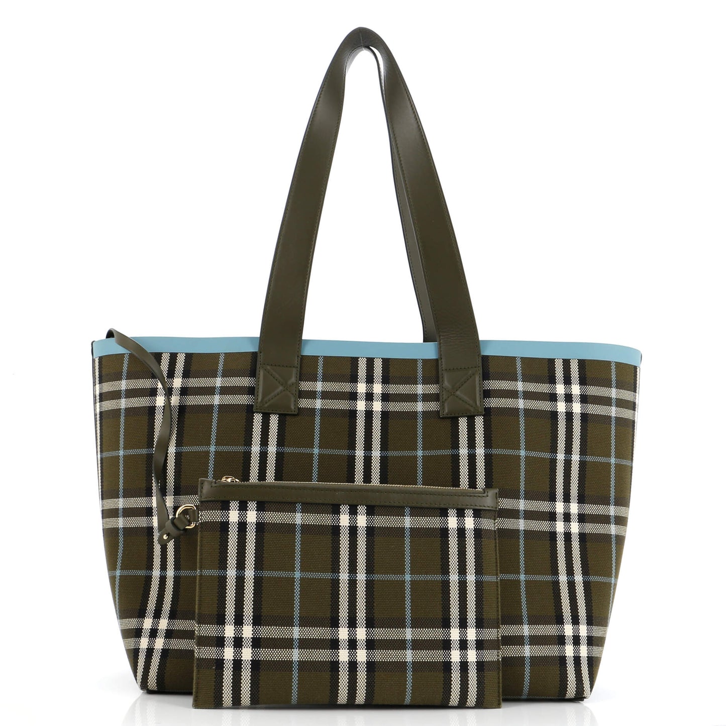 London Tote Check Canvas Medium